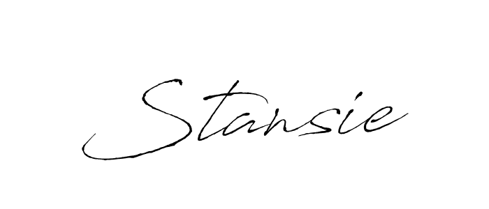 Also we have Stansie name is the best signature style. Create professional handwritten signature collection using Antro_Vectra autograph style. Stansie signature style 6 images and pictures png