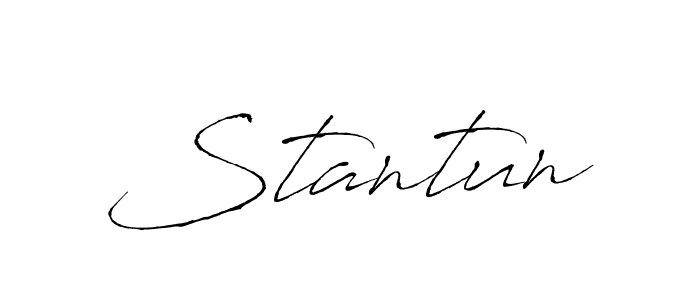 Stantun stylish signature style. Best Handwritten Sign (Antro_Vectra) for my name. Handwritten Signature Collection Ideas for my name Stantun. Stantun signature style 6 images and pictures png