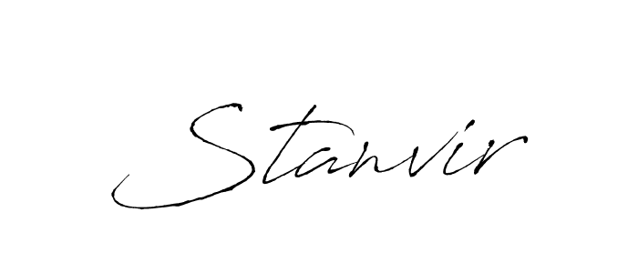 Design your own signature with our free online signature maker. With this signature software, you can create a handwritten (Antro_Vectra) signature for name Stanvir. Stanvir signature style 6 images and pictures png