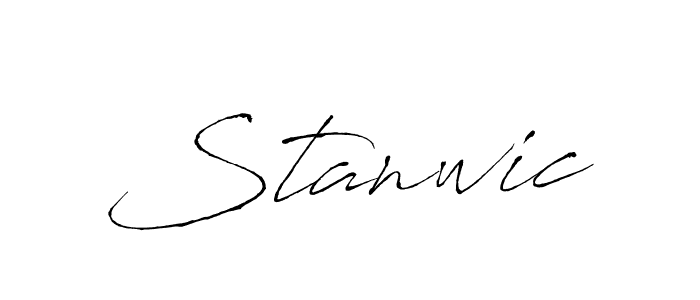 Design your own signature with our free online signature maker. With this signature software, you can create a handwritten (Antro_Vectra) signature for name Stanwic. Stanwic signature style 6 images and pictures png