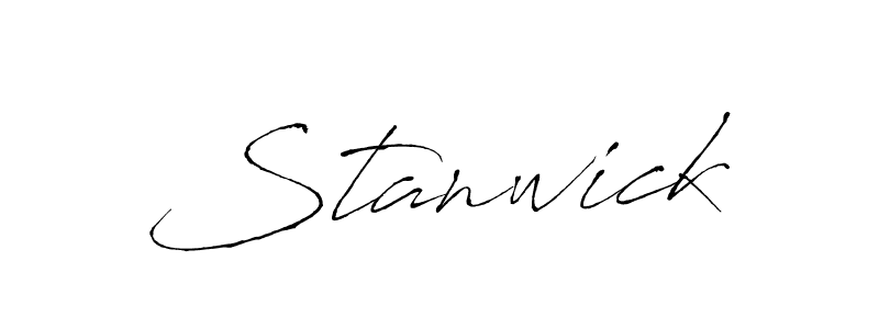 if you are searching for the best signature style for your name Stanwick. so please give up your signature search. here we have designed multiple signature styles  using Antro_Vectra. Stanwick signature style 6 images and pictures png