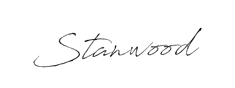 How to make Stanwood signature? Antro_Vectra is a professional autograph style. Create handwritten signature for Stanwood name. Stanwood signature style 6 images and pictures png