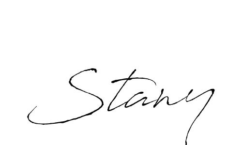 Stany stylish signature style. Best Handwritten Sign (Antro_Vectra) for my name. Handwritten Signature Collection Ideas for my name Stany. Stany signature style 6 images and pictures png