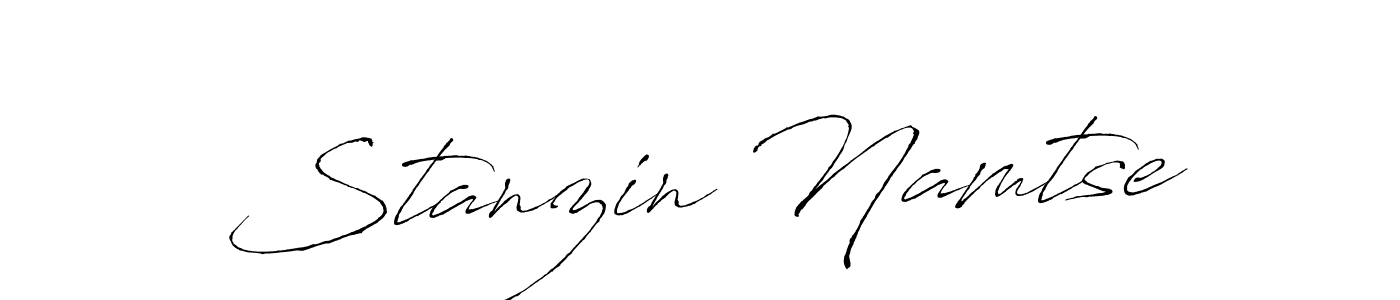Stanzin Namtse stylish signature style. Best Handwritten Sign (Antro_Vectra) for my name. Handwritten Signature Collection Ideas for my name Stanzin Namtse. Stanzin Namtse signature style 6 images and pictures png