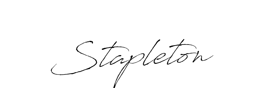 Make a beautiful signature design for name Stapleton. With this signature (Antro_Vectra) style, you can create a handwritten signature for free. Stapleton signature style 6 images and pictures png