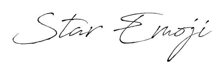 Also we have Star Emoji name is the best signature style. Create professional handwritten signature collection using Antro_Vectra autograph style. Star Emoji signature style 6 images and pictures png