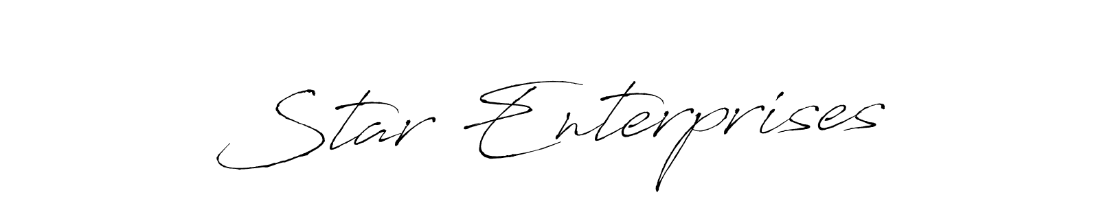 Design your own signature with our free online signature maker. With this signature software, you can create a handwritten (Antro_Vectra) signature for name Star Enterprises. Star Enterprises signature style 6 images and pictures png