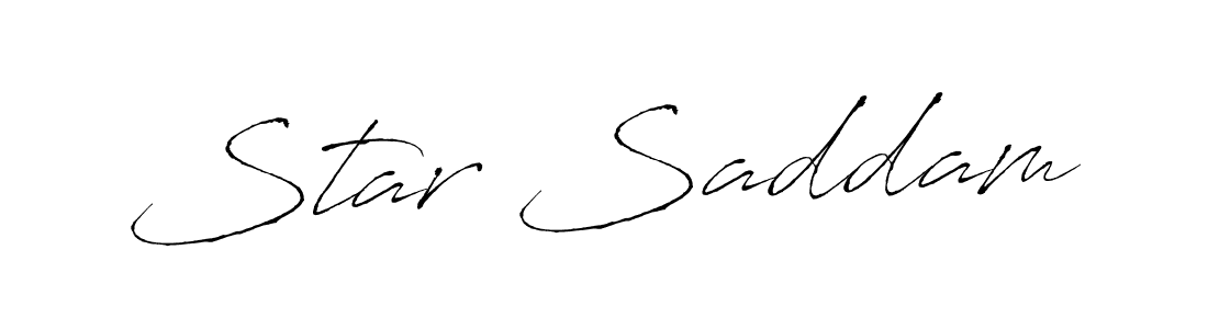 Make a beautiful signature design for name Star Saddam. With this signature (Antro_Vectra) style, you can create a handwritten signature for free. Star Saddam signature style 6 images and pictures png