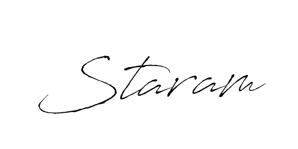 Create a beautiful signature design for name Staram. With this signature (Antro_Vectra) fonts, you can make a handwritten signature for free. Staram signature style 6 images and pictures png