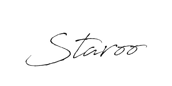 Create a beautiful signature design for name Staroo. With this signature (Antro_Vectra) fonts, you can make a handwritten signature for free. Staroo signature style 6 images and pictures png