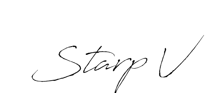 Design your own signature with our free online signature maker. With this signature software, you can create a handwritten (Antro_Vectra) signature for name Starp V. Starp V signature style 6 images and pictures png