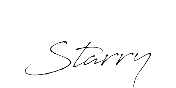 Create a beautiful signature design for name Starry. With this signature (Antro_Vectra) fonts, you can make a handwritten signature for free. Starry signature style 6 images and pictures png