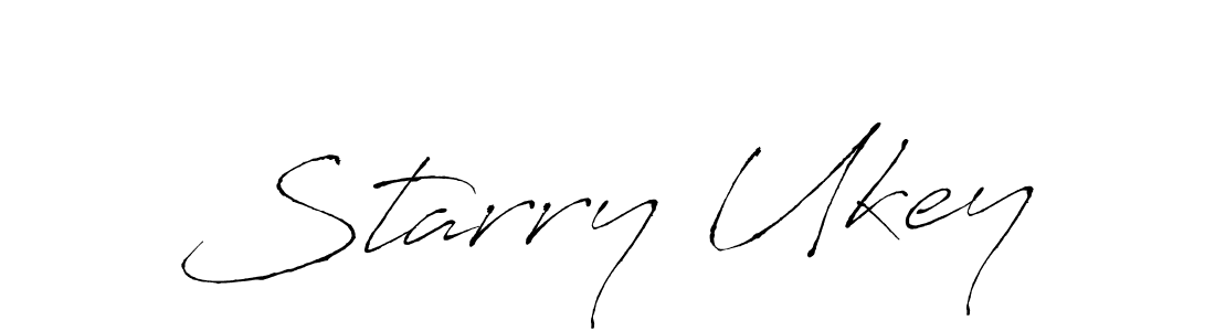 Make a beautiful signature design for name Starry Ukey. With this signature (Antro_Vectra) style, you can create a handwritten signature for free. Starry Ukey signature style 6 images and pictures png