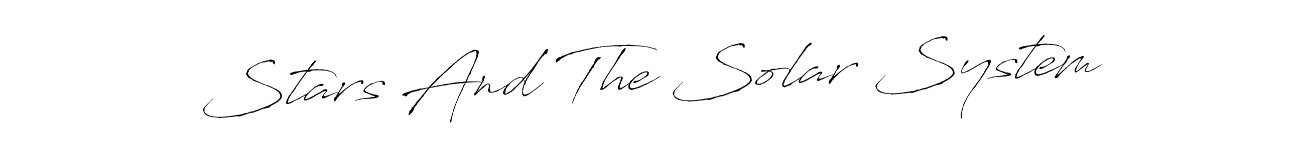 Design your own signature with our free online signature maker. With this signature software, you can create a handwritten (Antro_Vectra) signature for name Stars And The Solar System. Stars And The Solar System signature style 6 images and pictures png