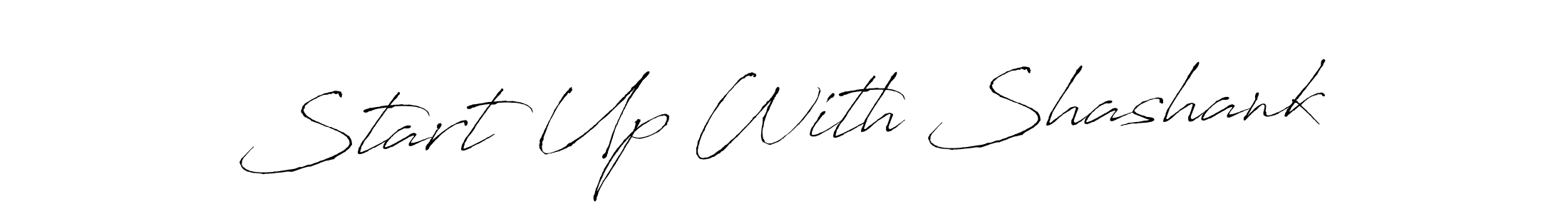 Create a beautiful signature design for name Start Up With Shashank. With this signature (Antro_Vectra) fonts, you can make a handwritten signature for free. Start Up With Shashank signature style 6 images and pictures png
