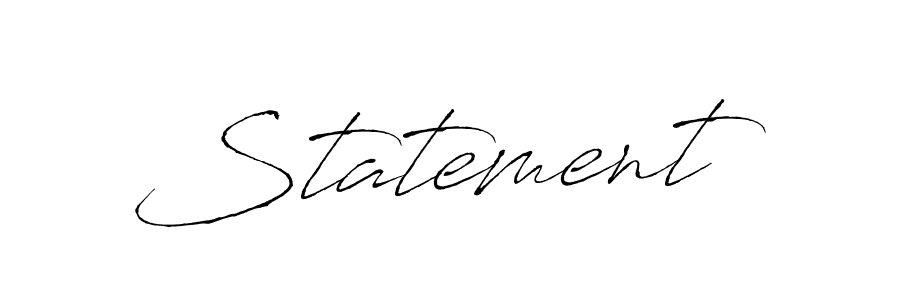 Create a beautiful signature design for name Statement. With this signature (Antro_Vectra) fonts, you can make a handwritten signature for free. Statement signature style 6 images and pictures png