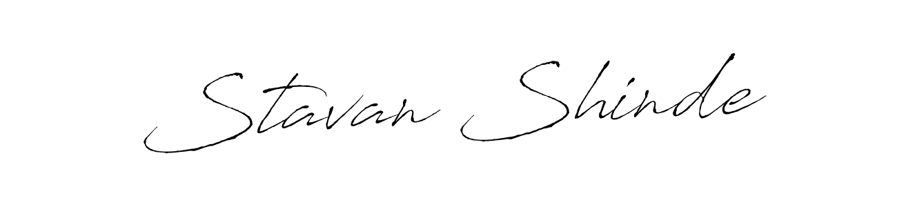 How to make Stavan Shinde name signature. Use Antro_Vectra style for creating short signs online. This is the latest handwritten sign. Stavan Shinde signature style 6 images and pictures png