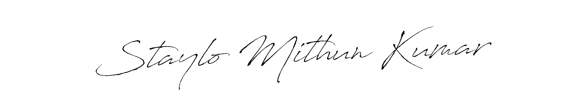 Once you've used our free online signature maker to create your best signature Antro_Vectra style, it's time to enjoy all of the benefits that Staylo Mithun Kumar name signing documents. Staylo Mithun Kumar signature style 6 images and pictures png