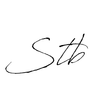 You should practise on your own different ways (Antro_Vectra) to write your name (Stb) in signature. don't let someone else do it for you. Stb signature style 6 images and pictures png