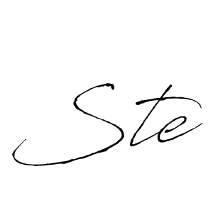 Ste stylish signature style. Best Handwritten Sign (Antro_Vectra) for my name. Handwritten Signature Collection Ideas for my name Ste. Ste signature style 6 images and pictures png