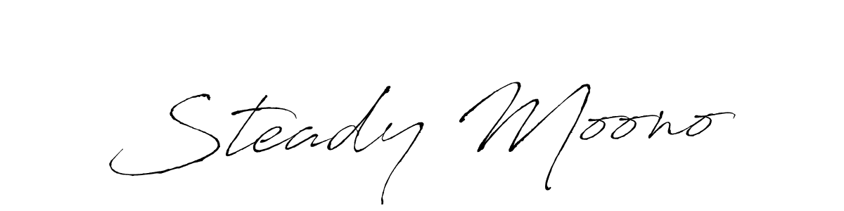 Design your own signature with our free online signature maker. With this signature software, you can create a handwritten (Antro_Vectra) signature for name Steady Moono. Steady Moono signature style 6 images and pictures png