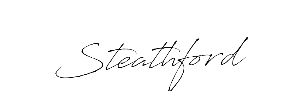 Use a signature maker to create a handwritten signature online. With this signature software, you can design (Antro_Vectra) your own signature for name Steathford. Steathford signature style 6 images and pictures png