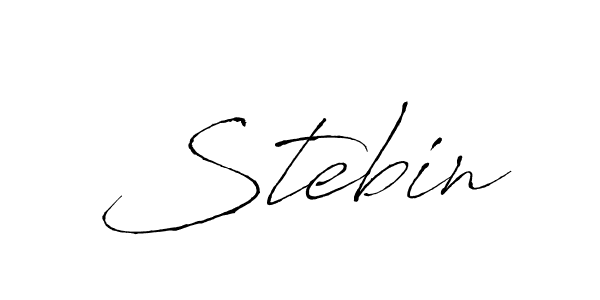Also we have Stebin name is the best signature style. Create professional handwritten signature collection using Antro_Vectra autograph style. Stebin signature style 6 images and pictures png