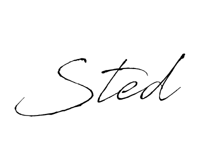 How to make Sted name signature. Use Antro_Vectra style for creating short signs online. This is the latest handwritten sign. Sted signature style 6 images and pictures png