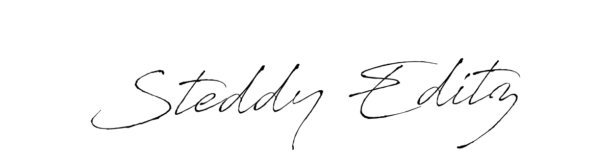 Create a beautiful signature design for name Steddy Editz. With this signature (Antro_Vectra) fonts, you can make a handwritten signature for free. Steddy Editz signature style 6 images and pictures png