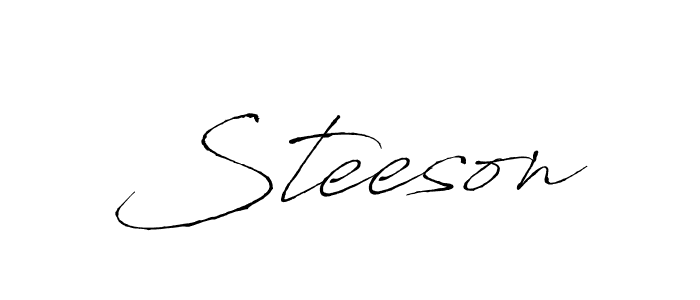 Also we have Steeson name is the best signature style. Create professional handwritten signature collection using Antro_Vectra autograph style. Steeson signature style 6 images and pictures png