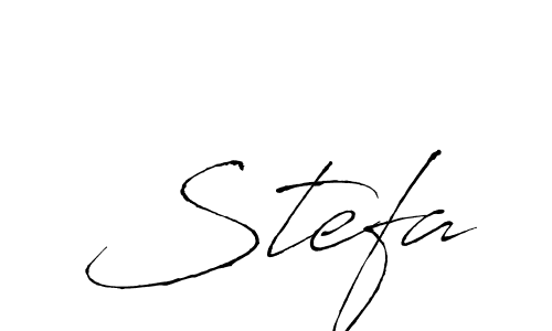Stefa stylish signature style. Best Handwritten Sign (Antro_Vectra) for my name. Handwritten Signature Collection Ideas for my name Stefa. Stefa signature style 6 images and pictures png