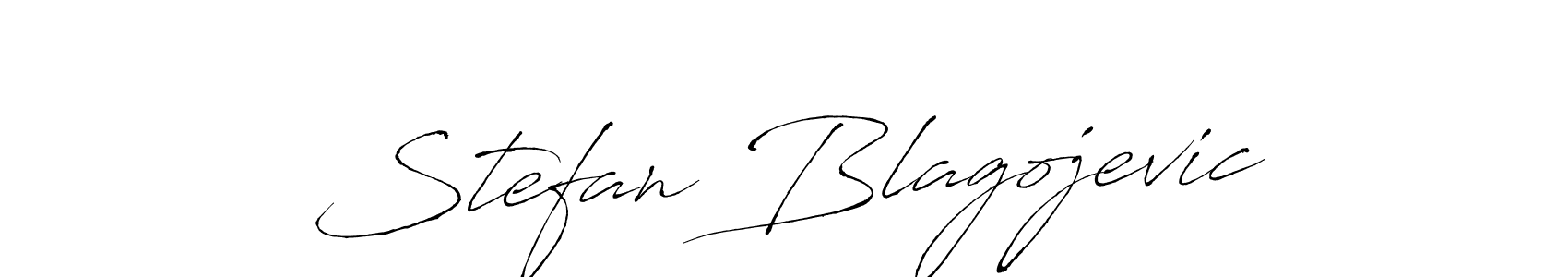 Create a beautiful signature design for name Stefan Blagojevic. With this signature (Antro_Vectra) fonts, you can make a handwritten signature for free. Stefan Blagojevic signature style 6 images and pictures png