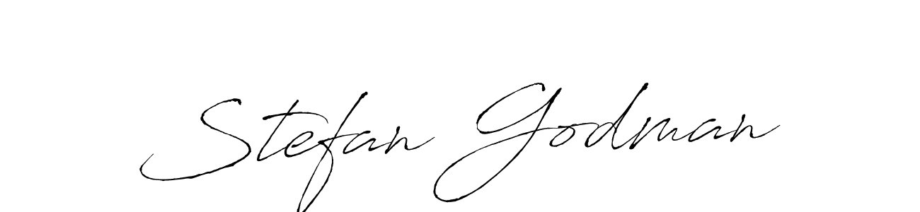 Design your own signature with our free online signature maker. With this signature software, you can create a handwritten (Antro_Vectra) signature for name Stefan Godman. Stefan Godman signature style 6 images and pictures png