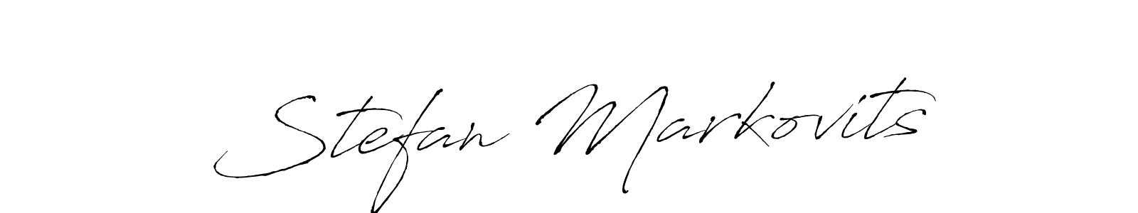 Create a beautiful signature design for name Stefan Markovits. With this signature (Antro_Vectra) fonts, you can make a handwritten signature for free. Stefan Markovits signature style 6 images and pictures png