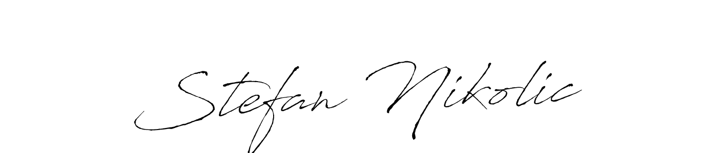 Also we have Stefan Nikolic name is the best signature style. Create professional handwritten signature collection using Antro_Vectra autograph style. Stefan Nikolic signature style 6 images and pictures png