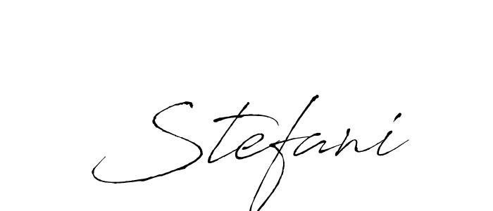 Make a beautiful signature design for name Stefani. With this signature (Antro_Vectra) style, you can create a handwritten signature for free. Stefani signature style 6 images and pictures png