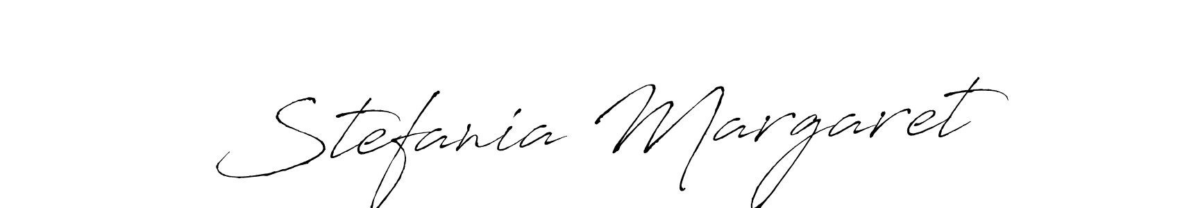Create a beautiful signature design for name Stefania Margaret. With this signature (Antro_Vectra) fonts, you can make a handwritten signature for free. Stefania Margaret signature style 6 images and pictures png
