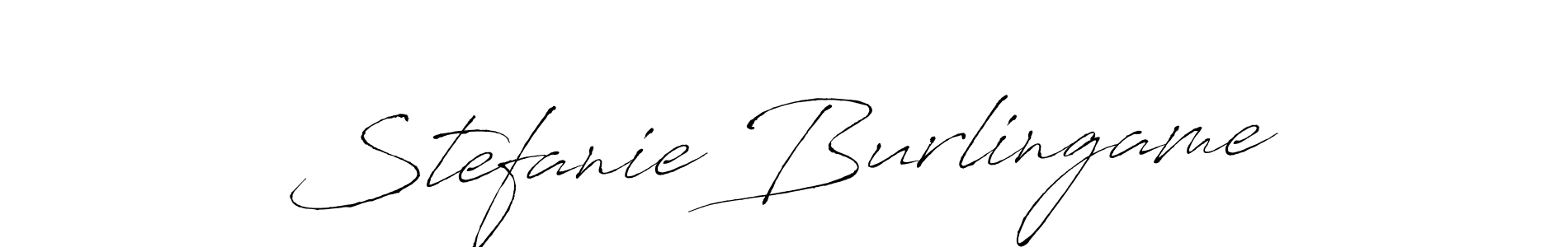 Design your own signature with our free online signature maker. With this signature software, you can create a handwritten (Antro_Vectra) signature for name Stefanie Burlingame. Stefanie Burlingame signature style 6 images and pictures png