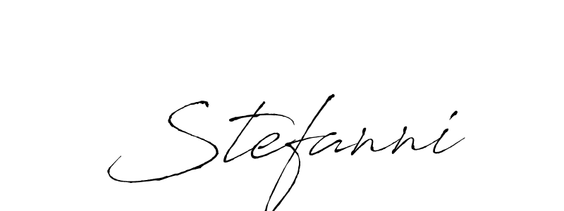 Make a beautiful signature design for name Stefanni. With this signature (Antro_Vectra) style, you can create a handwritten signature for free. Stefanni signature style 6 images and pictures png