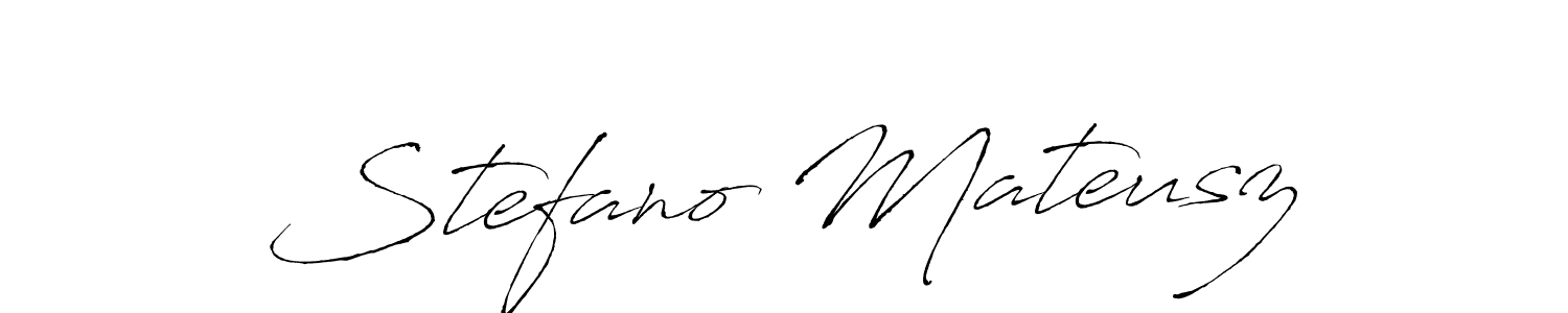 Use a signature maker to create a handwritten signature online. With this signature software, you can design (Antro_Vectra) your own signature for name Stefano Mateusz. Stefano Mateusz signature style 6 images and pictures png