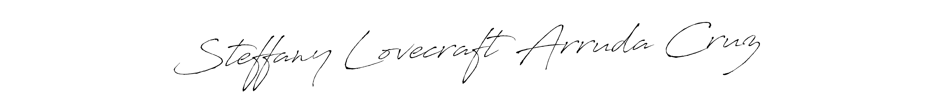 How to make Steffany Lovecraft Arruda Cruz signature? Antro_Vectra is a professional autograph style. Create handwritten signature for Steffany Lovecraft Arruda Cruz name. Steffany Lovecraft Arruda Cruz signature style 6 images and pictures png