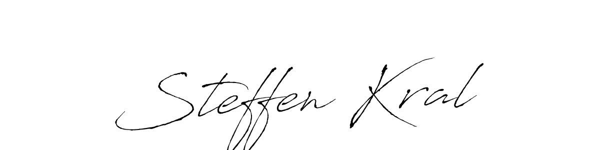 You should practise on your own different ways (Antro_Vectra) to write your name (Steffen Kral) in signature. don't let someone else do it for you. Steffen Kral signature style 6 images and pictures png