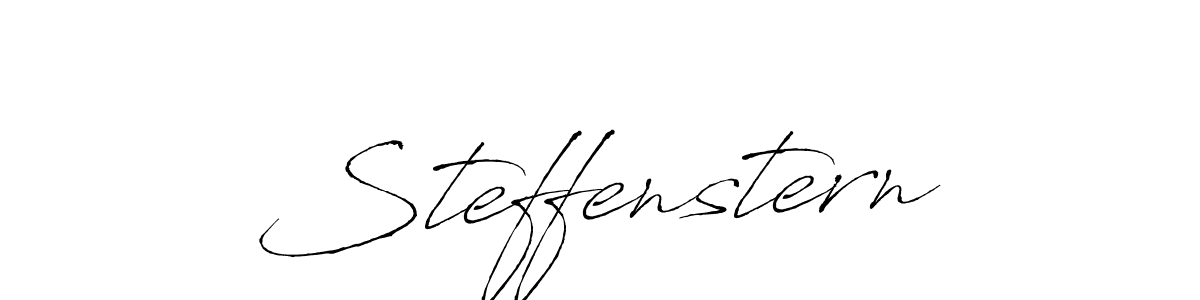 Make a beautiful signature design for name Steffenstern. With this signature (Antro_Vectra) style, you can create a handwritten signature for free. Steffenstern signature style 6 images and pictures png