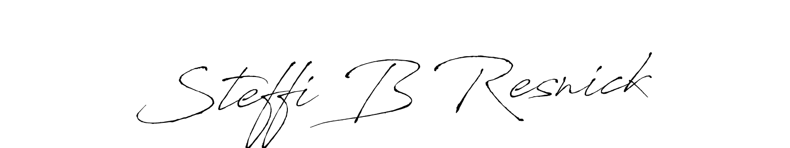You should practise on your own different ways (Antro_Vectra) to write your name (Steffi B Resnick) in signature. don't let someone else do it for you. Steffi B Resnick signature style 6 images and pictures png