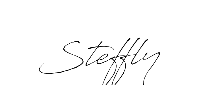 Design your own signature with our free online signature maker. With this signature software, you can create a handwritten (Antro_Vectra) signature for name Steffly. Steffly signature style 6 images and pictures png