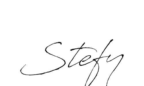 Stefy stylish signature style. Best Handwritten Sign (Antro_Vectra) for my name. Handwritten Signature Collection Ideas for my name Stefy. Stefy signature style 6 images and pictures png