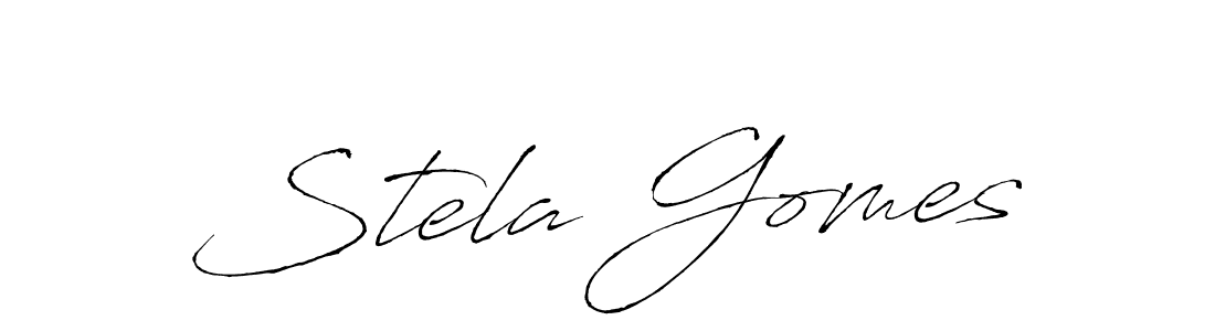 Make a short Stela Gomes signature style. Manage your documents anywhere anytime using Antro_Vectra. Create and add eSignatures, submit forms, share and send files easily. Stela Gomes signature style 6 images and pictures png