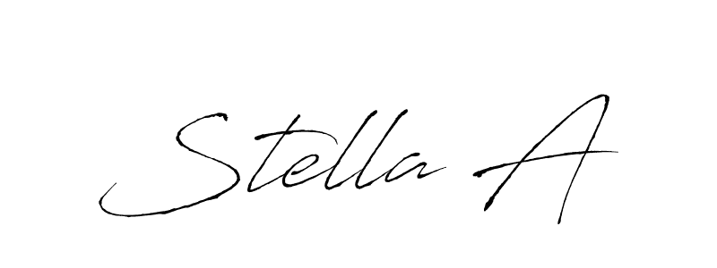 Best and Professional Signature Style for Stella A. Antro_Vectra Best Signature Style Collection. Stella A signature style 6 images and pictures png