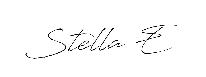 Make a beautiful signature design for name Stella E. Use this online signature maker to create a handwritten signature for free. Stella E signature style 6 images and pictures png