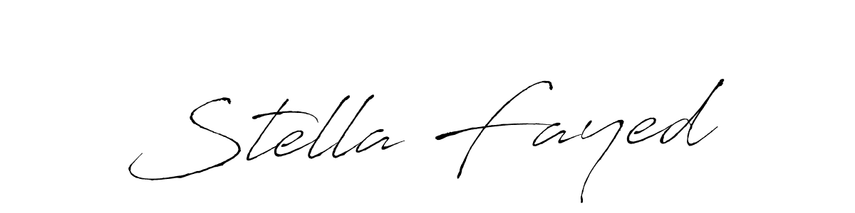 if you are searching for the best signature style for your name Stella Fayed. so please give up your signature search. here we have designed multiple signature styles  using Antro_Vectra. Stella Fayed signature style 6 images and pictures png